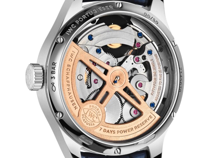 IWC ポルトギーゼ・パーペチュアル・カレンダー・トゥールビヨン 45mm ブルー文字盤 プラチナ IW504506