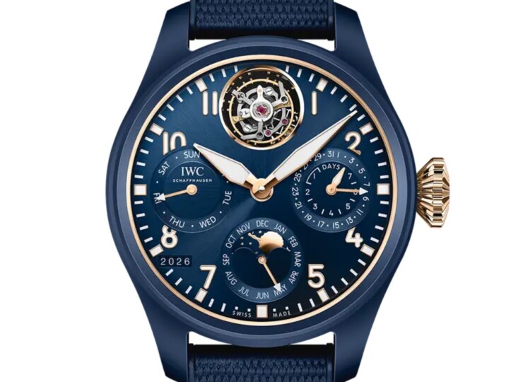 IWC ビッグ・パイロット・ウォッチ・パーペチュアル・カレンダー・トゥールビヨン “プティ・プランス” 46.5mm ブルー文字盤 IW504901