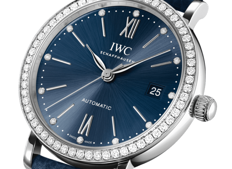 IWC ポートフィノ・オートマティック 37mm ブルー文字盤 ダイヤモンド IW658602