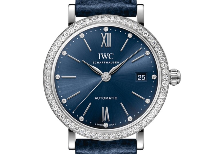 IWC ポートフィノ・オートマティック 37mm ブルー文字盤 ダイヤモンド IW658602