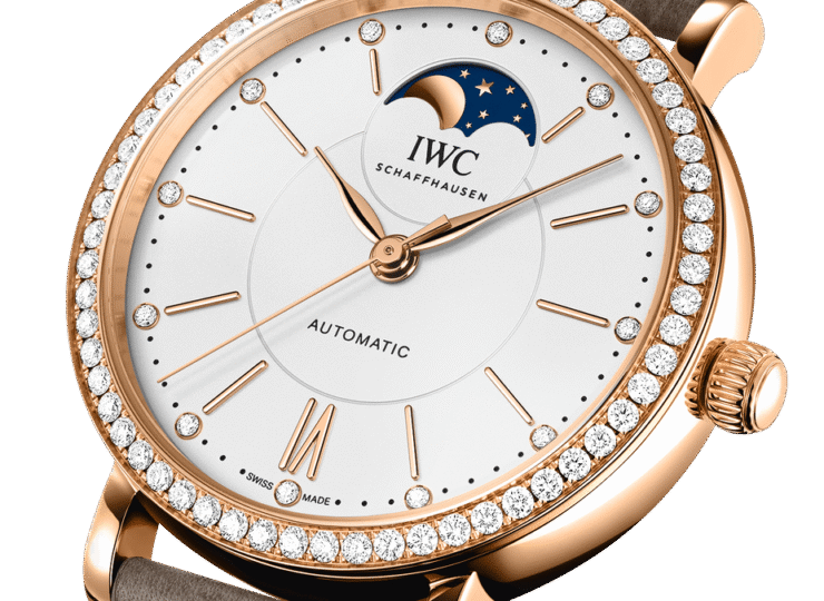 IWC ポートフィノ・オートマティック・ムーンフェイズ 37 37.1mm シルバー文字盤 18Kレッドゴールド ダイヤモンド IW659602