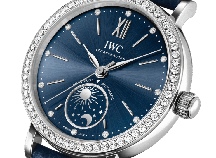 IWC ポートフィノ・オートマティックデイ＆ナイト 34mm ブルー文字盤 ダイヤモンド IW659801