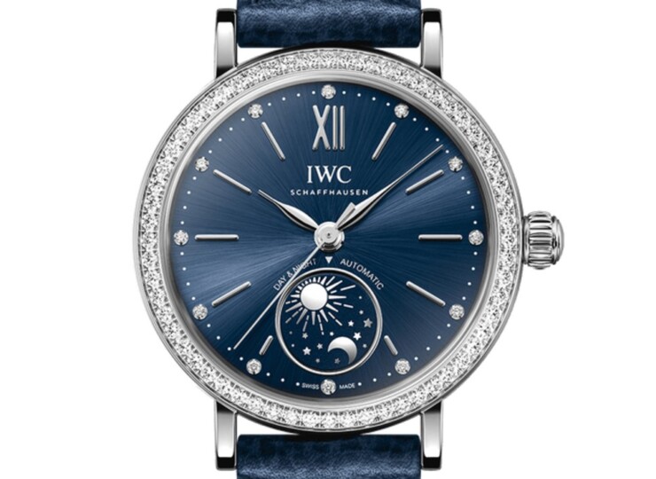 IWC ポートフィノ・オートマティックデイ＆ナイト 34mm ブルー文字盤 ダイヤモンド IW659801