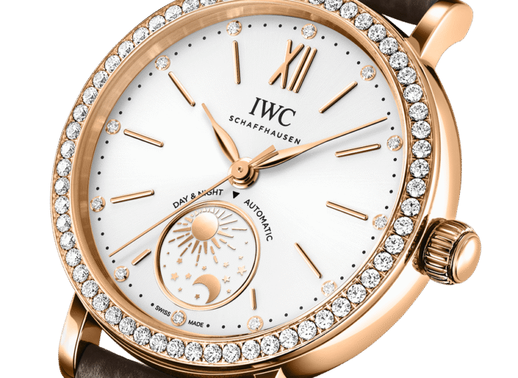 IWC ポートフィノ・オートマティックデイ＆ナイト 34mm シルバー文字盤 18Kレッドゴールド ダイヤモンド IW659802