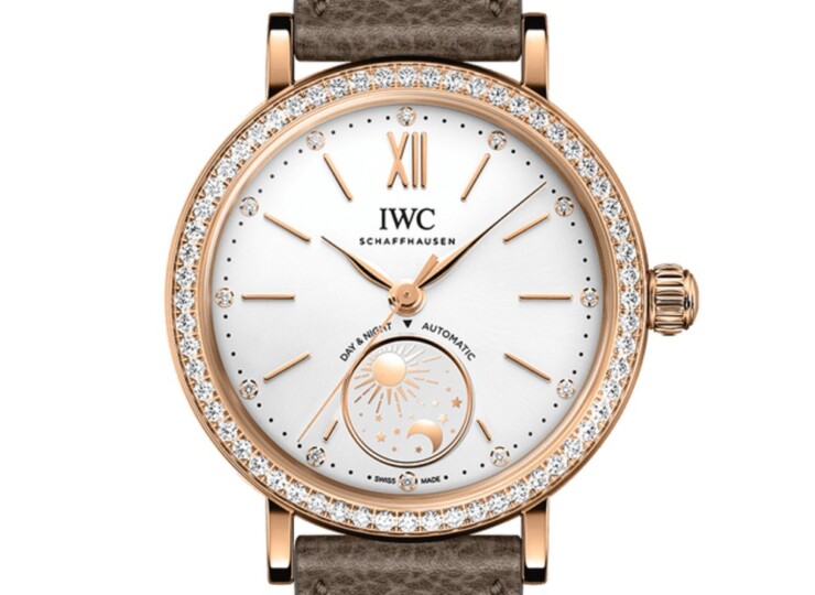 IWC ポートフィノ・オートマティックデイ＆ナイト 34mm シルバー文字盤 18Kレッドゴールド ダイヤモンド IW659802