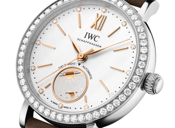 IWC ポートフィノ・オートマティック・デイ＆ナイト 34mm シルバー文字盤 ダイヤモンド IW659803