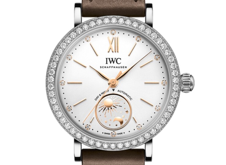 IWC ポートフィノ・オートマティック・デイ＆ナイト 34mm シルバー文字盤 ダイヤモンド IW659803