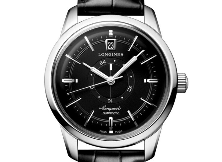 LONGINES コンクエスト ヘリテージ 38mm ブラック文字盤 L1.648.4.52.2