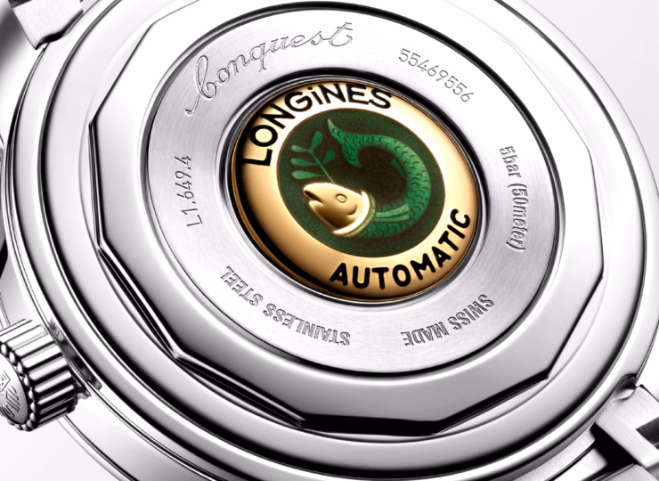 LONGINES コンクエスト ヘリテージ 38mm 緑ラッカー「ポリッシュ」文字盤 ステンレススティール ブレスレット L1.649.4.02.6
