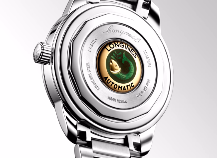 LONGINES コンクエスト ヘリテージ 38mm 緑ラッカー「ポリッシュ」文字盤 ステンレススティール ブレスレット L1.649.4.02.6