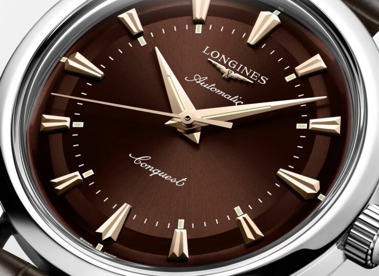 LONGINES コンクエスト ヘリテージ 38mm ブラウン文字盤 L1.649.4.62.2