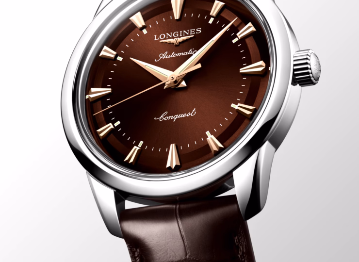 LONGINES コンクエスト ヘリテージ 40mm ブラウン文字盤 L1.650.4.62.2