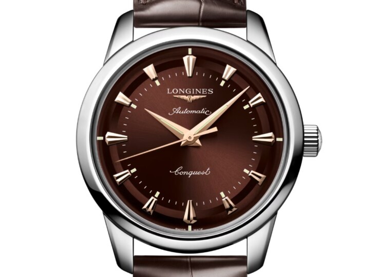 LONGINES コンクエスト ヘリテージ 40mm ブラウン文字盤 L1.650.4.62.2