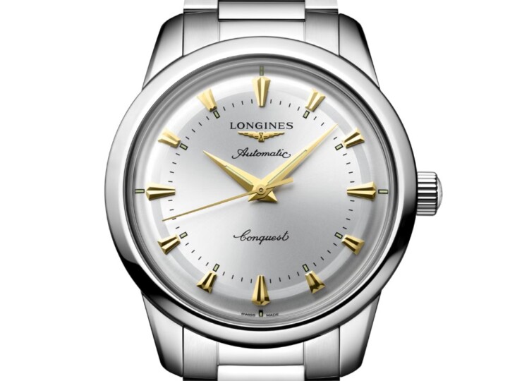 LONGINES コンクエスト ヘリテージ 40mm シルバー文字盤 ステンレススティール ブレスレット L1.650.4.72.6