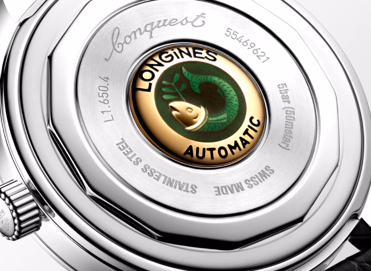 LONGINES コンクエスト ヘリテージ 40mm 青ラッカー「ポリッシュ」文字盤 ステンレススティール アリゲーターストラップ L1.650.4.92.2