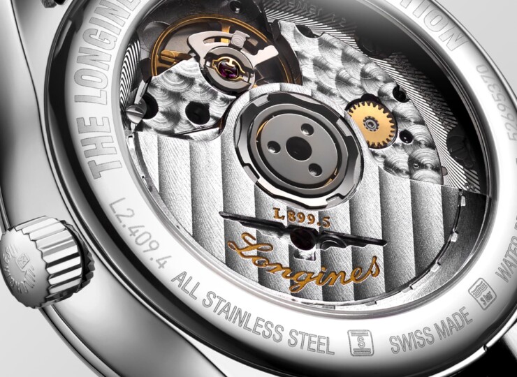 LONGINES マスターコレクション ムーンフェイズ 34mm ホワイト マザーオブパール文字盤 ステンレススティール ダイヤモンド ブレスレット L2.409.4.87.6