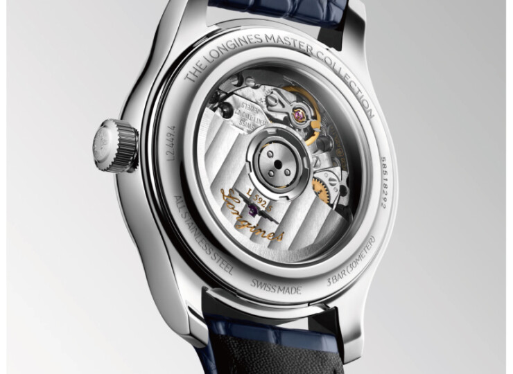 LONGINES マスターコレクション 30mm ホワイト マザーオブパール文字盤 ステンレススティール ダイヤモンド アリゲーターストラップ L2.449.4.87.2