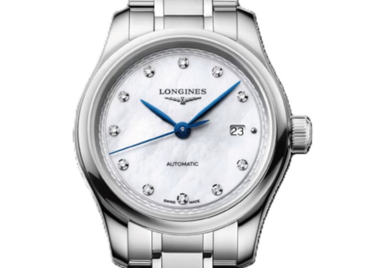 LONGINES マスターコレクション 30mm ホワイト マザーオブパール文字盤 ステンレススティール ダイヤモンド ブレスレット L2.449.4.87.6
