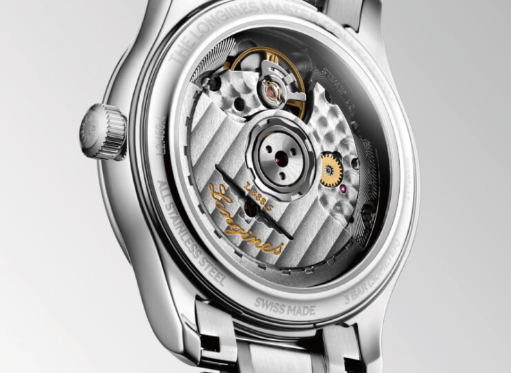 LONGINES マスターコレクション 34mm ホワイト マザーオブパール文字盤 ステンレススティール ダイヤモンド ブレスレット L2.450.4.87.6