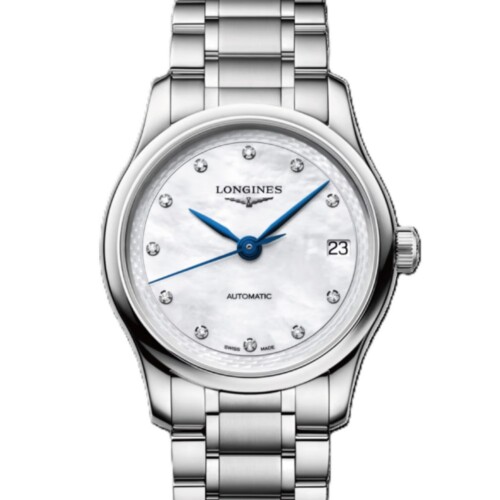 マスターコレクション 34mm ホワイト マザーオブパール文字盤 ステンレススティール ダイヤモンド ブレスレット