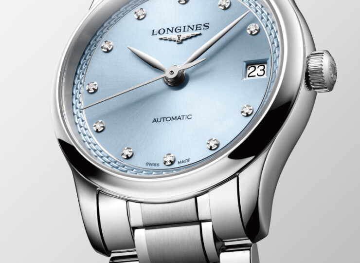LONGINES マスターコレクション 34mm サンレイ ブルー文字盤 L2.450.4.97.6