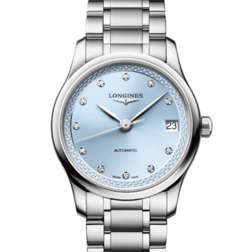 マスターコレクション 34mm サンレイ ブルー文字盤