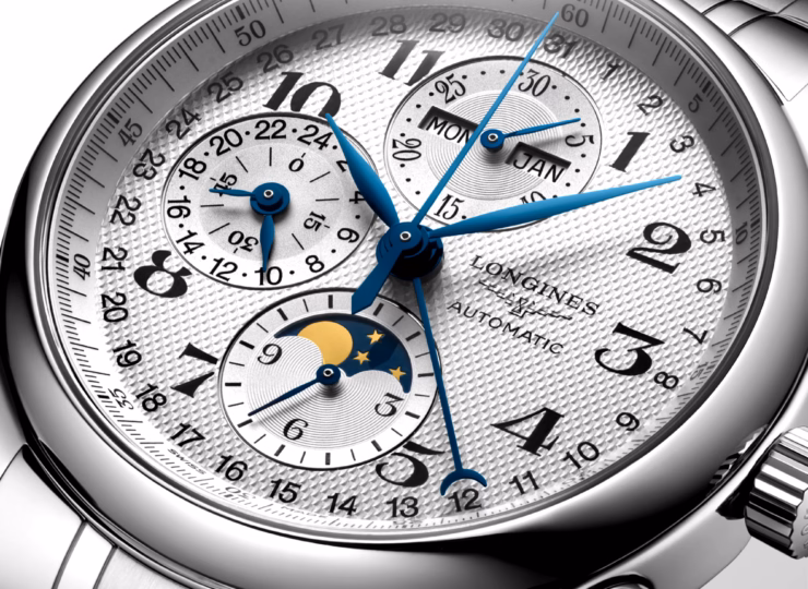 LONGINES マスターコレクション クロノグラフ 42mm シルバー「バーリーコーン」文字盤 ステンレススティール ブレスレット L2.773.4.78.6