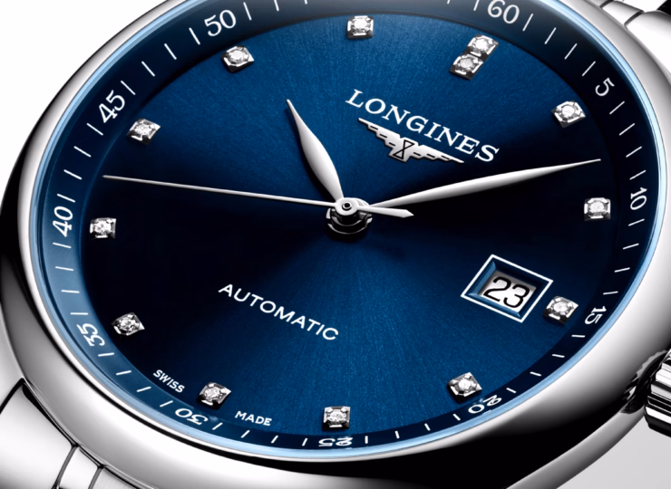LONGINES マスターコレクション 40mm ブルー「サンレイ」文字盤 ステンレススティール ダイヤモンド L2.793.4.97.6