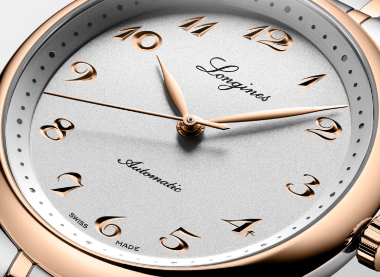 LONGINES マスターコレクション 40mm シルバー文字盤 ステンレススチール&18KローズゴールドGC200 ブレスレット L2.793.5.70.7