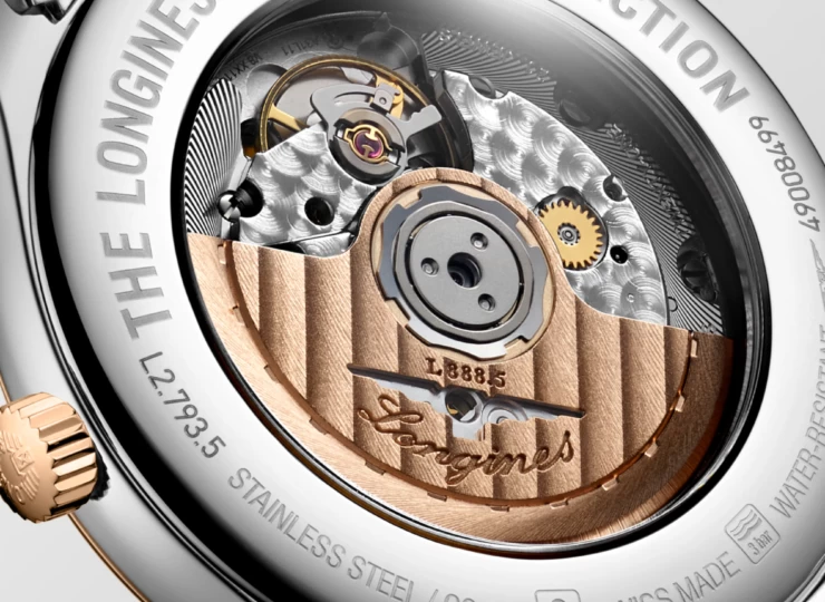 LONGINES マスターコレクション 40mm シルバー文字盤 ステンレススチール&18KローズゴールドGC200 ブレスレット L2.793.5.70.7