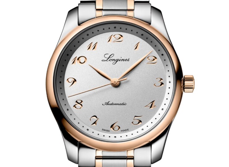 LONGINES マスターコレクション 40mm シルバー文字盤 ステンレススチール&18KローズゴールドGC200 ブレスレット L2.793.5.70.7