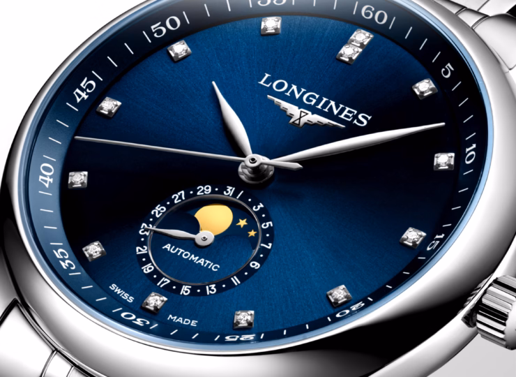 LONGINES マスターコレクション ムーンフェイズ 40mm ブルー「サンレイ」文字盤 L2.909.4.97.6