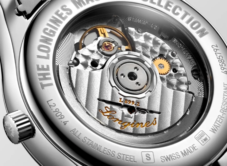 LONGINES マスターコレクション ムーンフェイズ 40mm ブルー「サンレイ」文字盤 L2.909.4.97.6