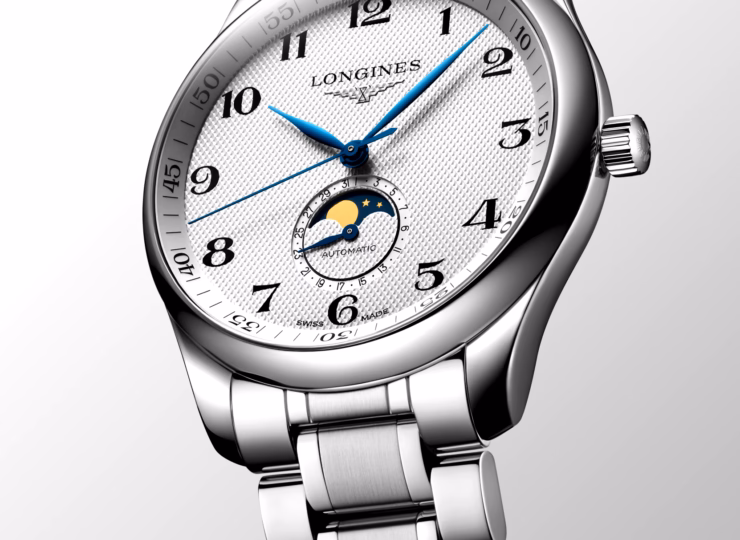 LONGINES マスターコレクション ムーンフェイズ 42mm シルバー「バーリーコーン」文字盤 ステンレススティール ブレスレット L2.919.4.78.6