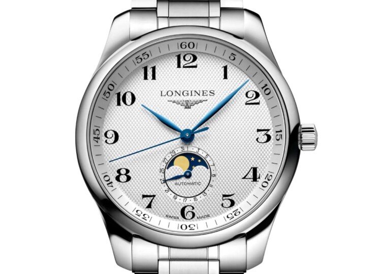 LONGINES マスターコレクション ムーンフェイズ 42mm シルバー「バーリーコーン」文字盤 ステンレススティール ブレスレット L2.919.4.78.6