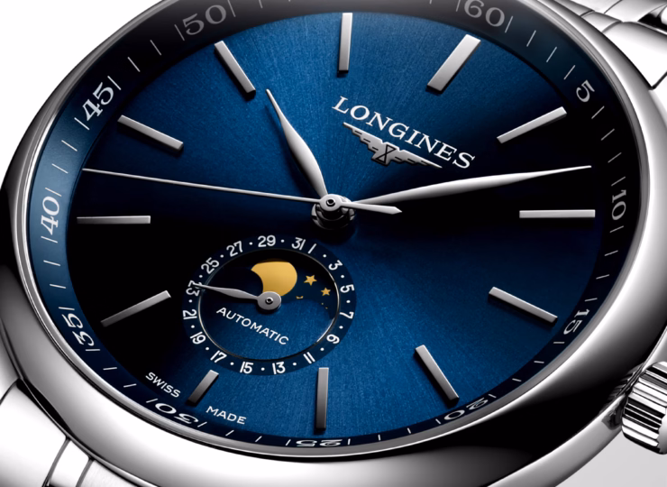 LONGINES マスターコレクション ムーンフェイズ 42mm ブルー「サンレイ」文字盤 L2.919.4.92.6