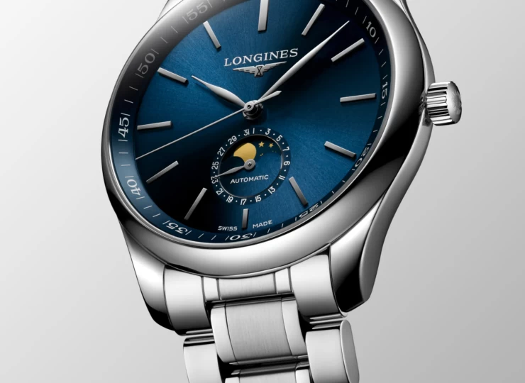 LONGINES マスターコレクション ムーンフェイズ 42mm ブルー「サンレイ」文字盤 L2.919.4.92.6