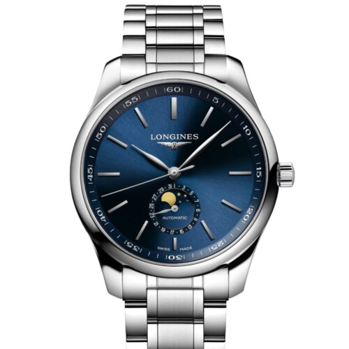 マスターコレクション ムーンフェイズ 42mm ブルー「サンレイ」文字盤