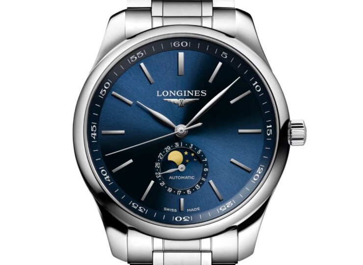 LONGINES マスターコレクション ムーンフェイズ 42mm ブルー「サンレイ」文字盤 L2.919.4.92.6