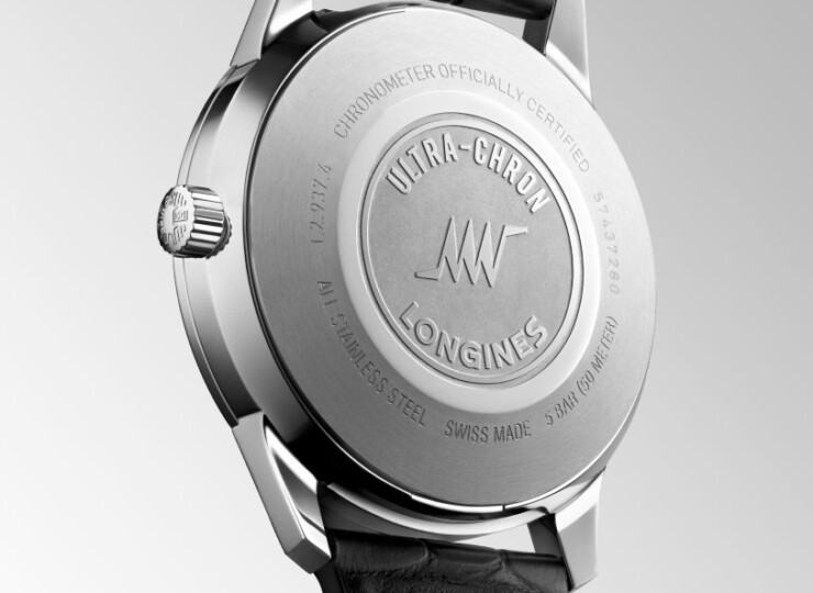 LONGINES ウルトラクロン 40mm シルバー「サンレイ」文字盤 ステンレススティール アリゲーターストラップ L2.937.4.72.2