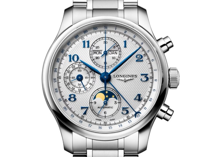 LONGINES マスターコレクション クロノ ムーンフェイズ 41mm L2.962.4.73.6