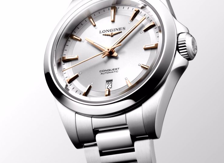 LONGINES コンクエスト 30mm シルバー「サンレイ」文字盤 ステンレススティール L3.320.4.72.6