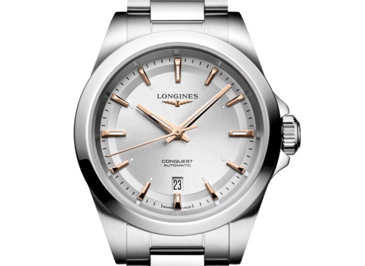 LONGINES コンクエスト 30mm シルバー「サンレイ」文字盤 ステンレススティール L3.320.4.72.6