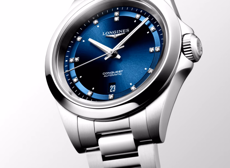LONGINES コンクエスト 30mm ブルー「サンレイ」文字盤 ステンレススティール L3.320.4.97.6