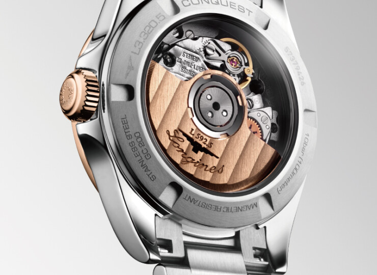 LONGINES コンクエスト 30mm ブルー「サンレイ」文字盤 ステンレススチール＆18KローズゴールドGC200 L3.320.5.92.6