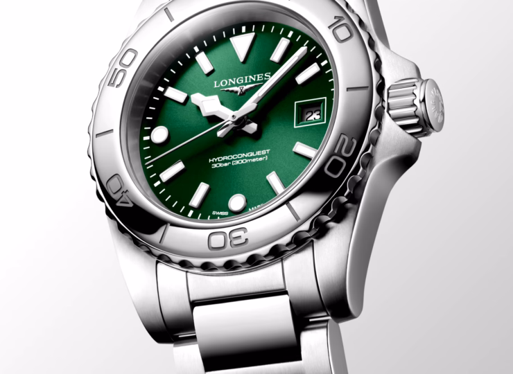 LONGINES ハイドロコンクエスト 30mm サンレイグリーン文字盤 L3.369.4.09.6