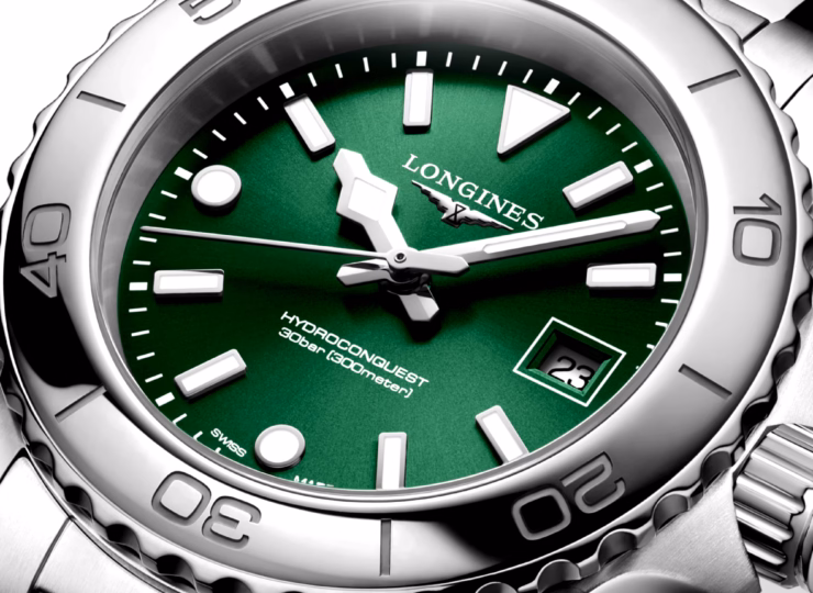 LONGINES ハイドロコンクエスト 30mm サンレイグリーン文字盤 L3.369.4.09.6