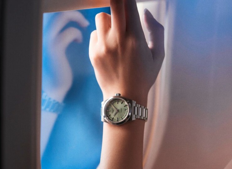 LONGINES コンクエスト 34mm サンレイグリーン文字盤 ステンレススティール ブレスレット L3.430.4.02.6