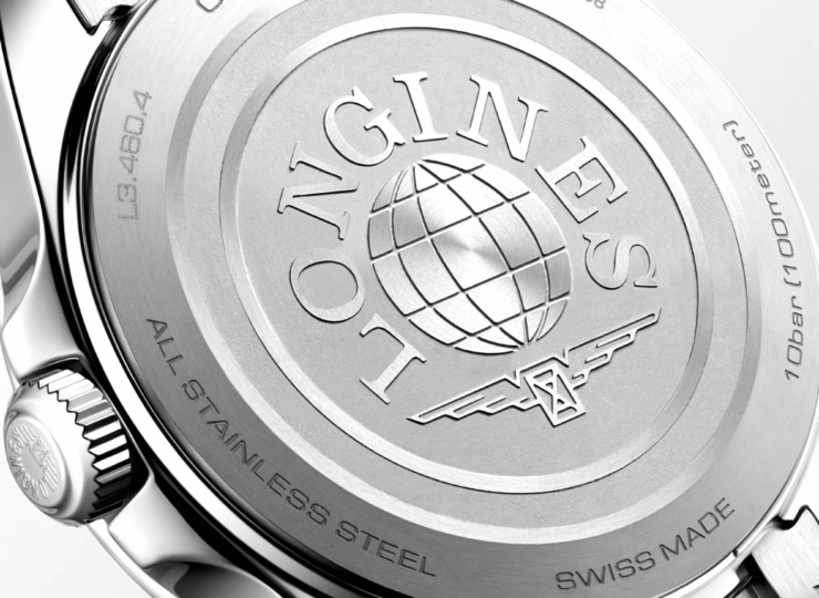 LONGINES コンクエスト 34mm ホワイト マザーオブパール文字盤 ステンレススティール ダイヤモンド ブレスレット クォーツ L3.460.4.87.6