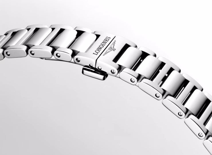 LONGINES コンクエスト 34mm ホワイト マザーオブパール文字盤 ステンレススティール ダイヤモンド ブレスレット クォーツ L3.460.4.87.6